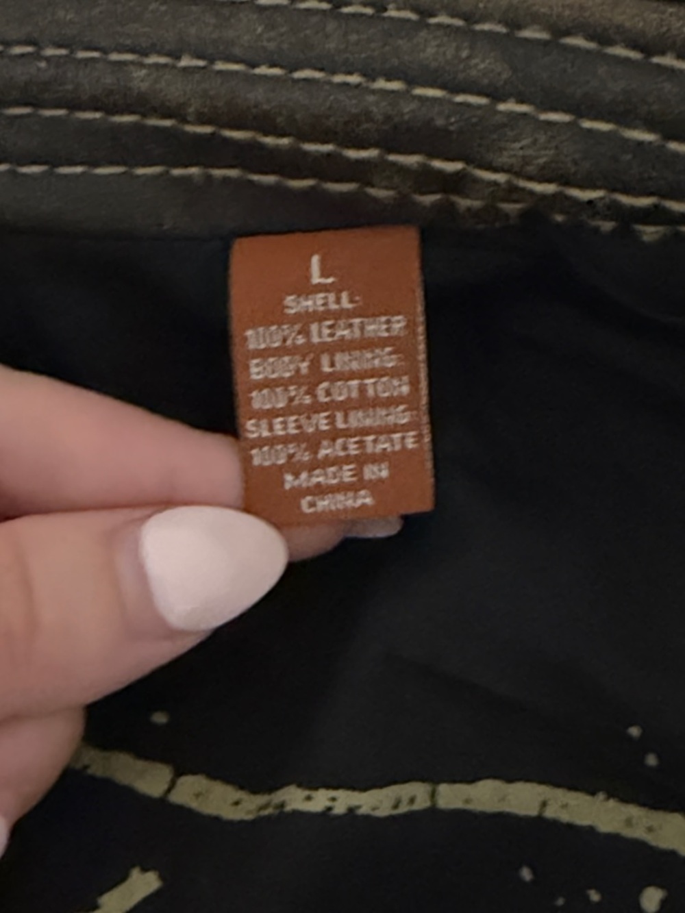 size large Tommy Bahama men’s dark brown vintage leather jacket - Picture 5 of 6